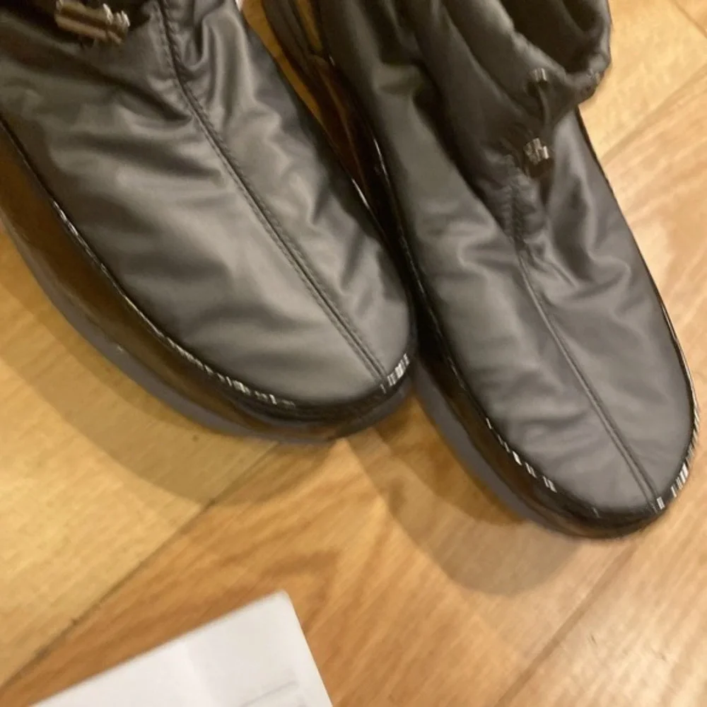 Sporto Women's 12M Waterproof Tracy Booties Gray blackSplit Toe Lined Boots 3541